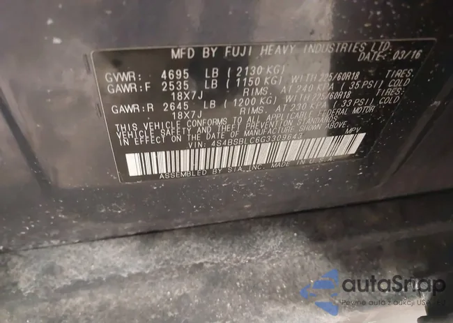 4S4BSBLC6G3309643: 41732704