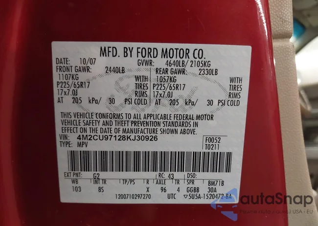 4M2CU97128KJ30926: 41732129