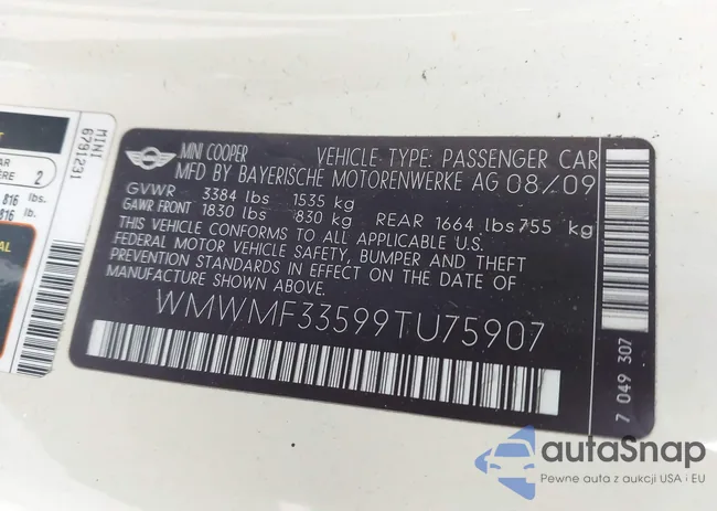 WMWMF33599TU75907: 41733724