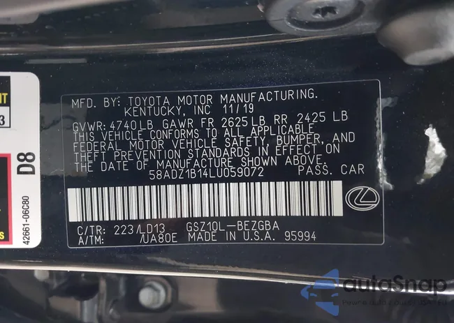 58ADZ1B14LU059072: 41733810