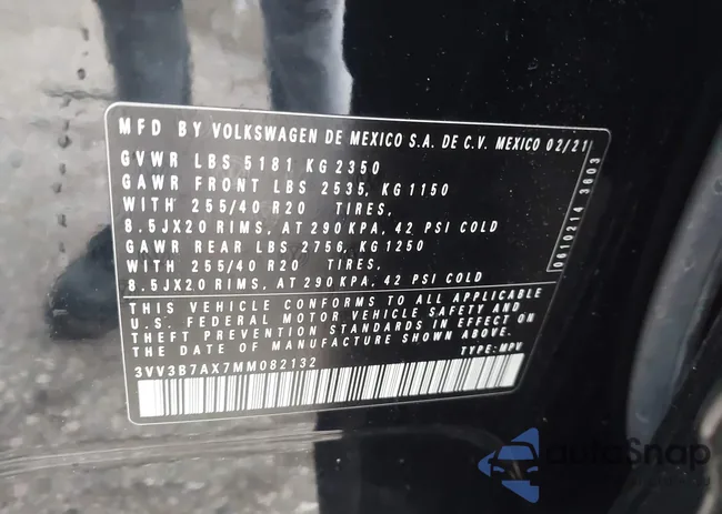 3VV3B7AX7MM082132: 41733817