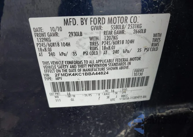 2FMDK4KC1BBA44824: 41733883