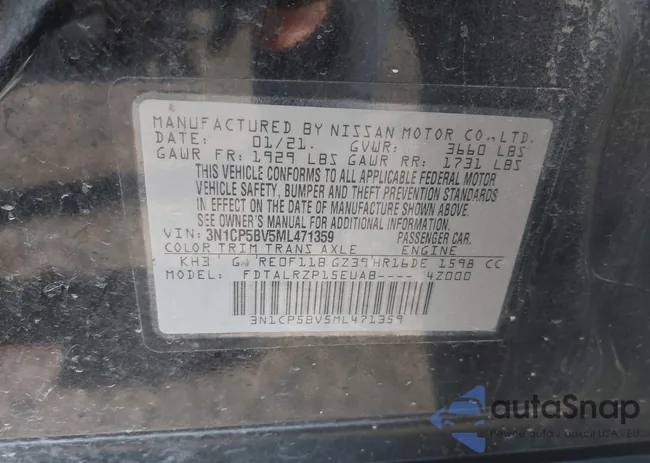 3N1CP5BV5ML471359: 41734477