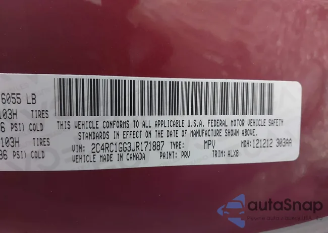 2C4RC1GG3JR171887: 41734542