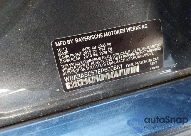 WBA3A5C57EP600881: 41734956