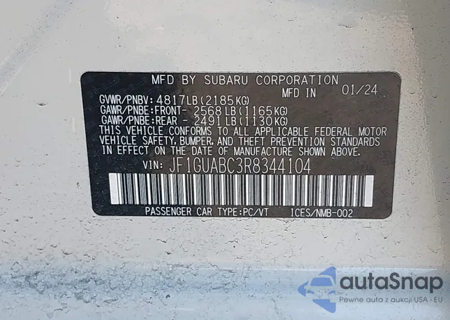 JF1GUABC3R8344104: 41734245