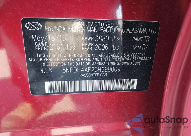 5NPDH4AE2GH699009: 41738743