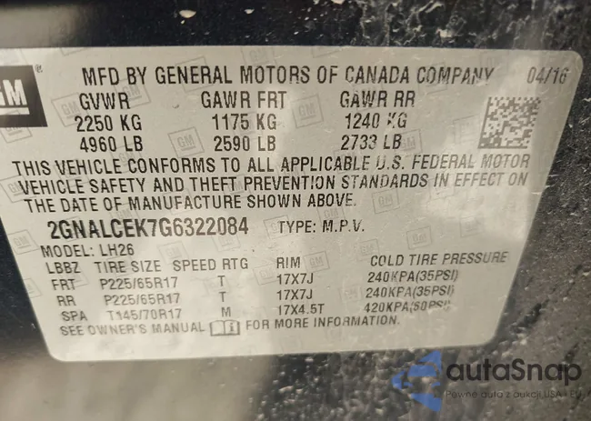2GNALCEK7G6322084: 41740636