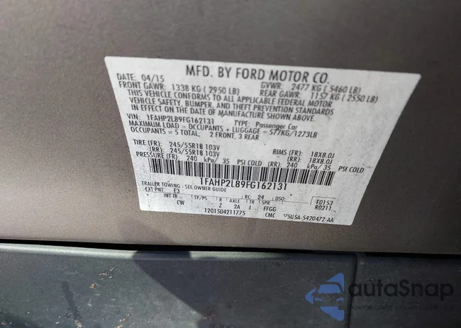 1FAHP2L89FG162131: 41740659