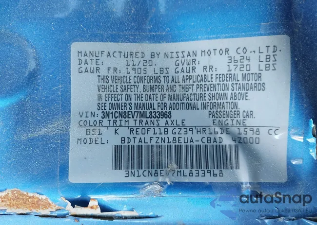 3N1CN8EV7ML833968: 41741204