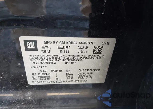 KL4CJDSB7HB005657: 41742487