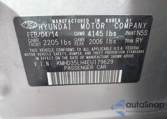 KMHD35LH4EU179629: 41742589