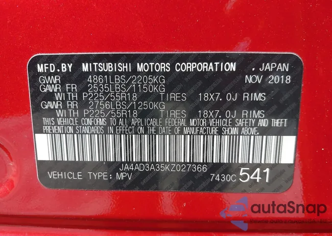 JA4AD3A35KZ027366: 41742628