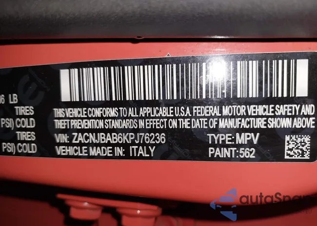 ZACNJBAB6KPJ76236: 41744510