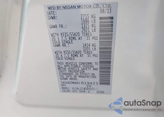 5N1AR2MN6EC619425: 41744627