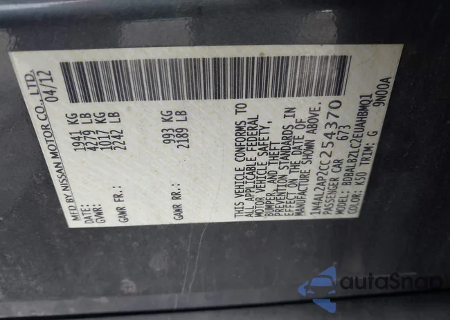 1N4AL2AP2CC254370: 41744138