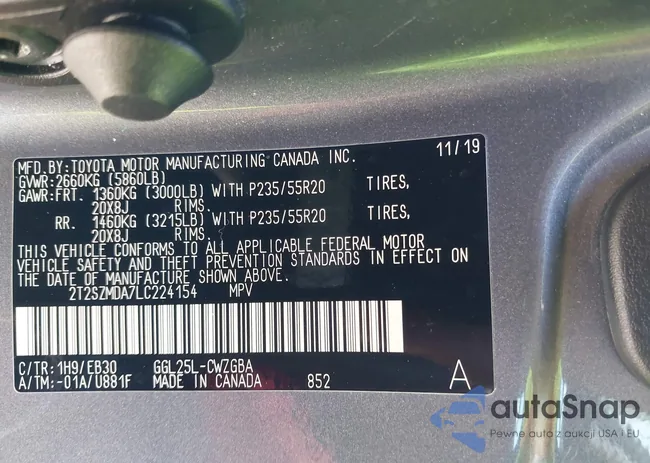 2T2SZMDA7LC224154: 41745850