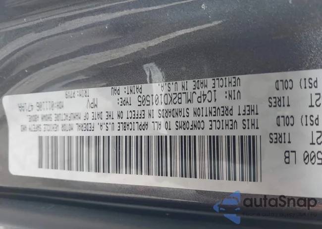 1C4PJMLB2KD101505: 41745058