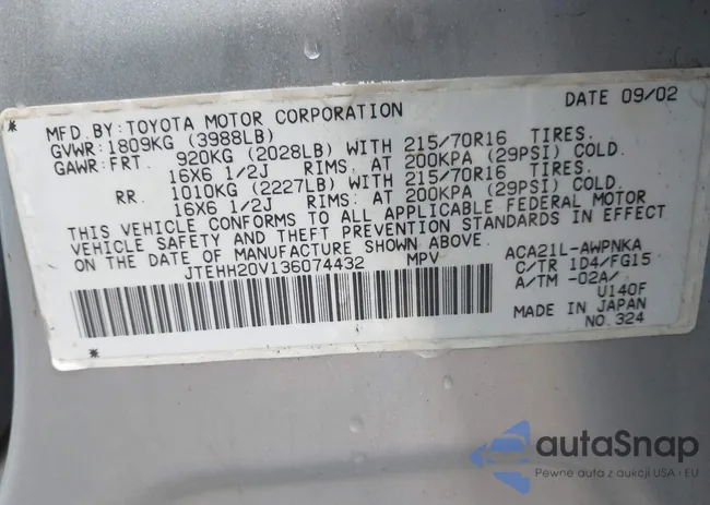 JTEHH20V136074432: 41745080