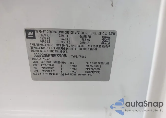 3GCPCNEH7GG220968: 41745244