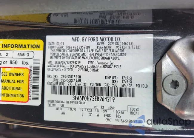 3FA6P0H73ER264219: 41746978