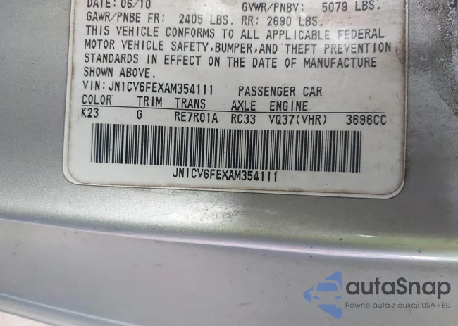 JN1CV6FEXAM354111: 41747448
