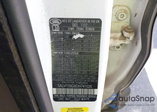 SALVP2BG8DH741035: 41747950