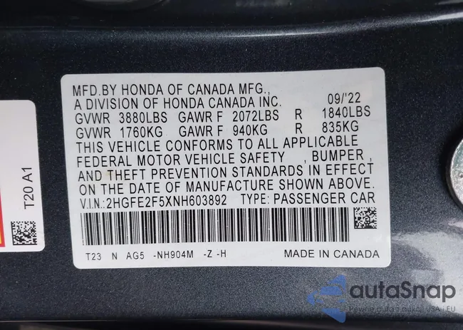 2HGFE2F5XNH603892: 41747318