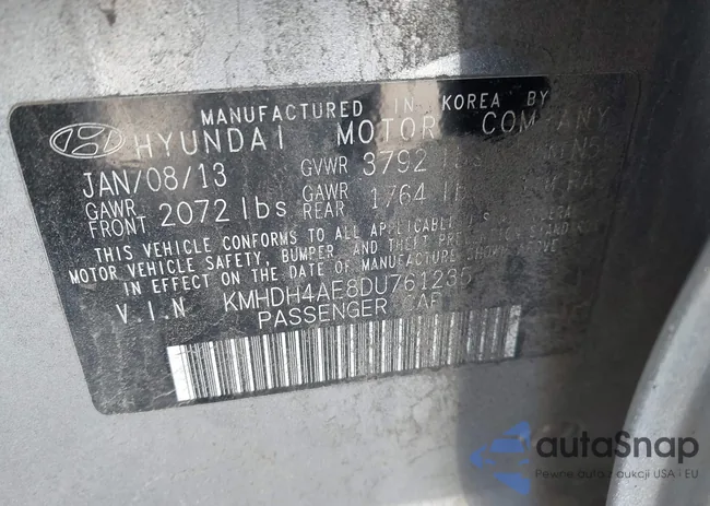 KMHDH4AE8DU761235: 41749832