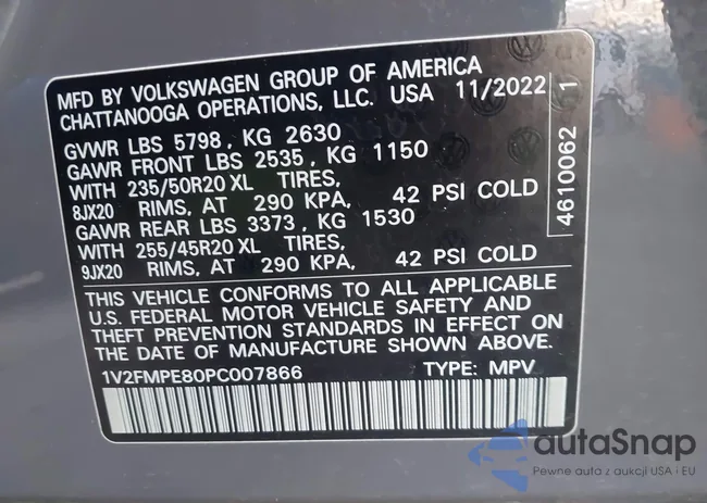 1V2FMPE80PC007866: 41749910