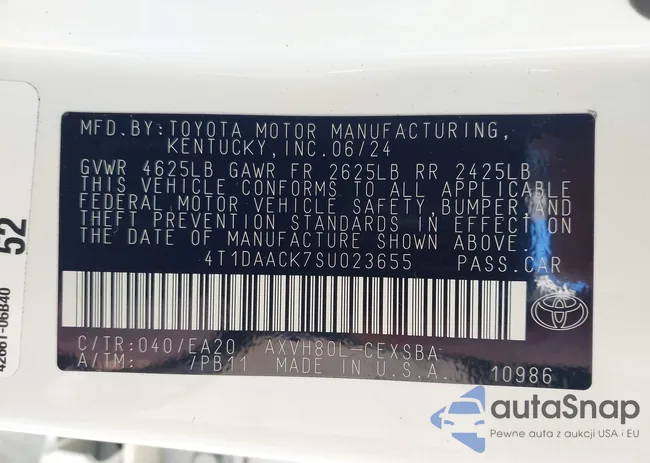 4T1DAACK7SU023655: 41749936