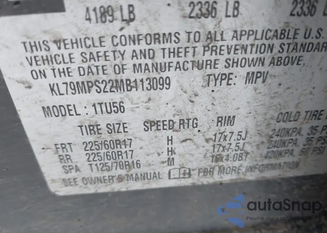 KL79MPS22MB113099: 41749095