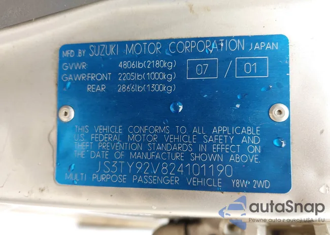 JS3TY92V824101190: 41749203