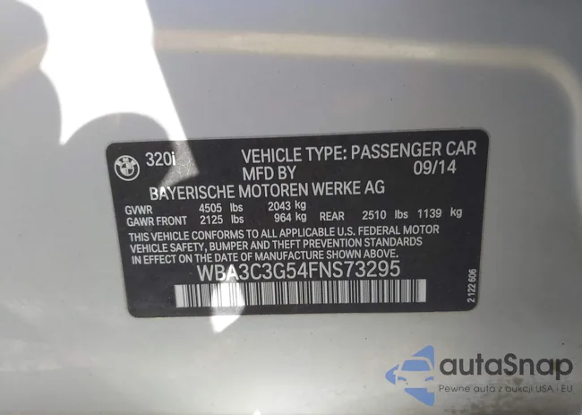 WBA3C3G54FNS73295: 41749401