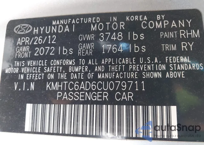 KMHTC6AD6CU079711: 41750279