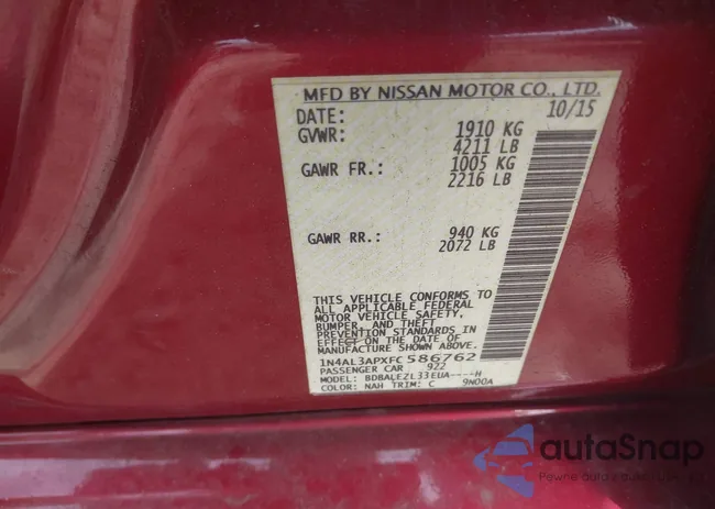 1N4AL3APXFC586762: 41756721