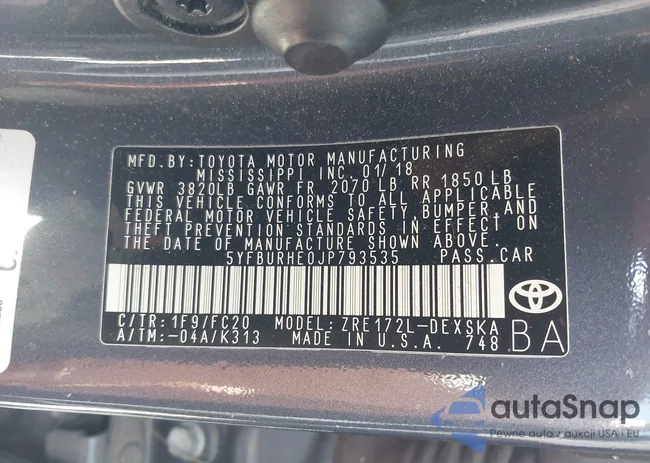 5YFBURHE0JP793535: 41757410