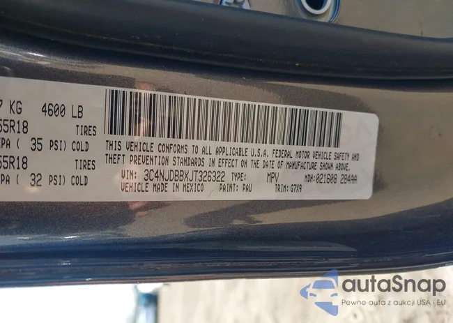 3C4NJDBBXJT326322: 41757452