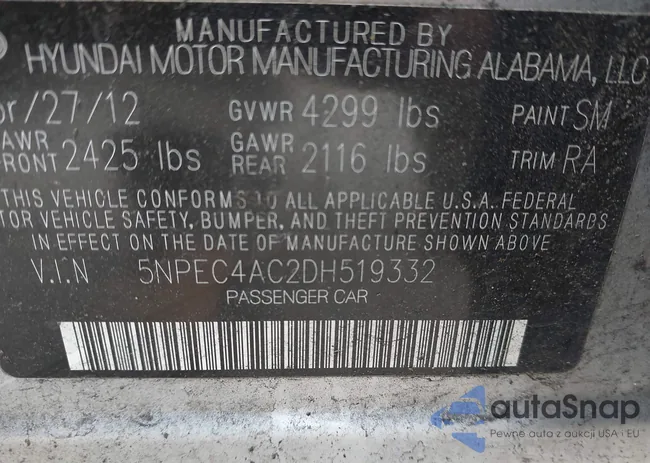 5NPEC4AC2DH519332: 41757768