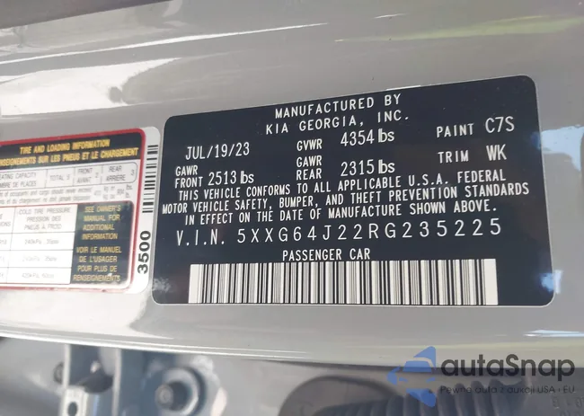 5XXG64J22RG235225: 41757058