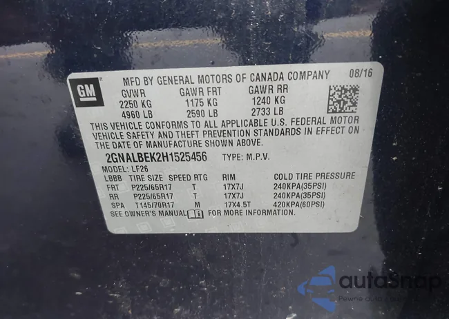 2GNALBEK2H1525456: 41759462