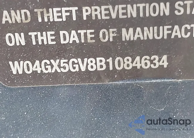 W04GX5GV8B1084634: 41761584