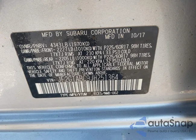 JF2GTABC9JH251364: 41762768