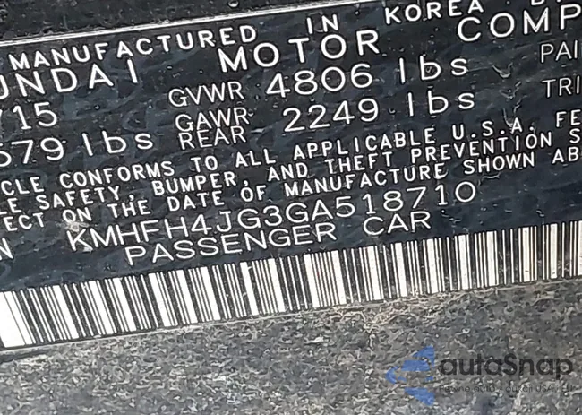 KMHFH4JG3GA518710: 41765814