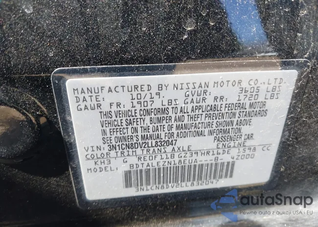 3N1CN8DV2LL832047: 41766732