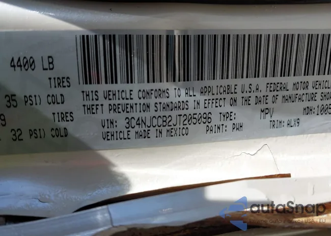 3C4NJCCB2JT205096: 41766963