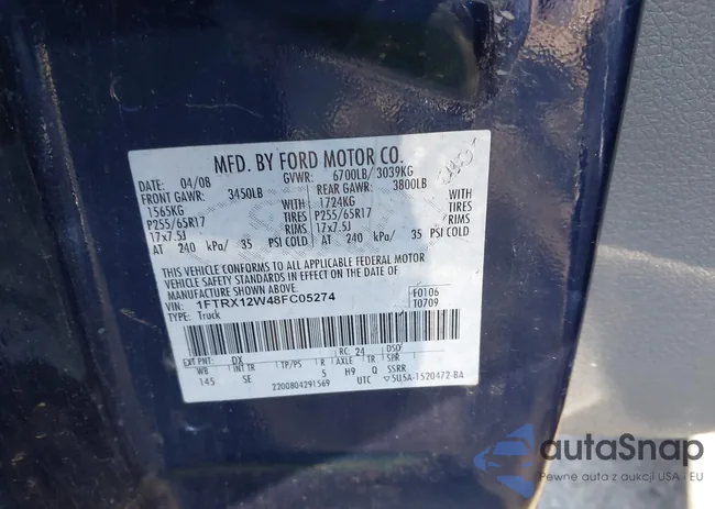 1FTRX12W48FC05274: 41768473