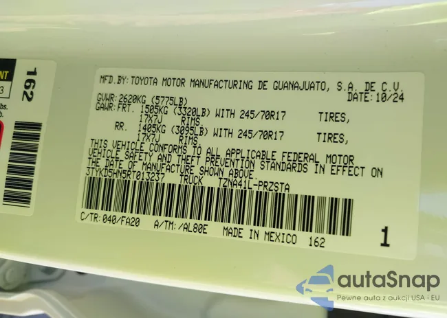 3TYKD5HN5RT013237: 41768515