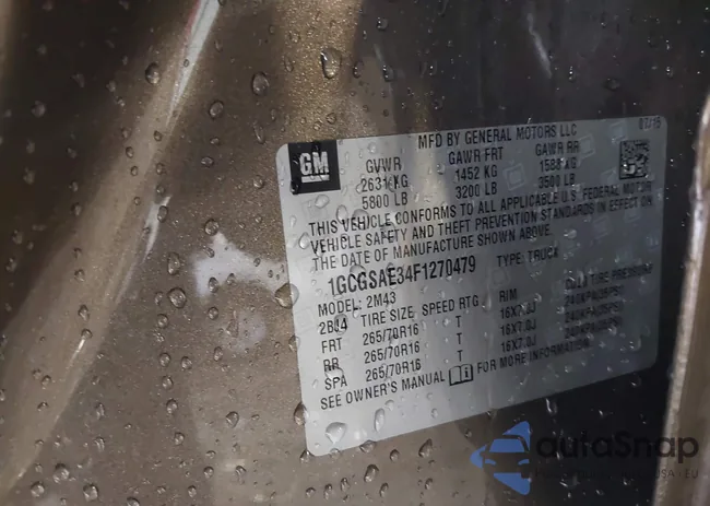 1GCGSAE34F1270479: 41768612