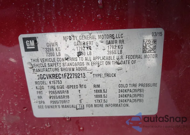 1GCVKREC1FZ279213: 41768943